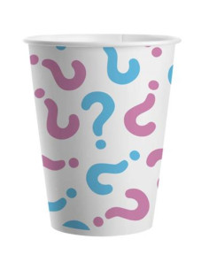 Vasos cartón girl or boy 20cl 8ud | Ducaval | Envíos 24/48 horas