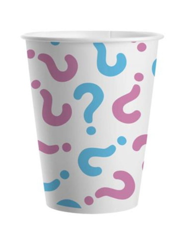 Vasos cartón girl or boy 20cl 8ud | Ducaval | Envíos 24/48 horas