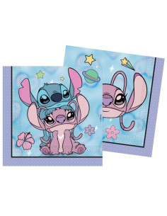 Servilletas Stitch and Angel  33x33 20U