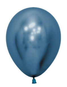 Globo látex azul reflex 30cm 50 unidades | Ducaval | Envíos 24/48 hor