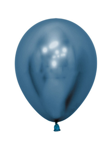 Globo látex azul reflex 30cm 50 unidades | Ducaval | Envíos 24/48 hor