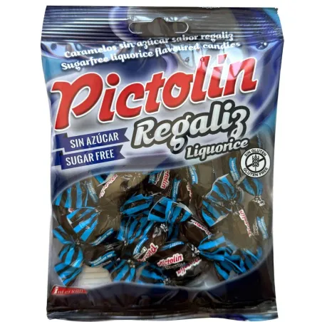 Pictolín regaliz sin azúcar 65g | Ducaval | Envías 24/48 horas 