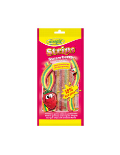 Strips sour fresa 12x90g | Ducaval | Envíos 24/48 horas