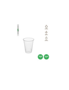 Vaso irrompible transparente 220cc 100ud | Ducaval | Envios 24/48 hor