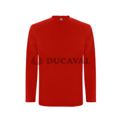 Camiseta manga larga roja adul.