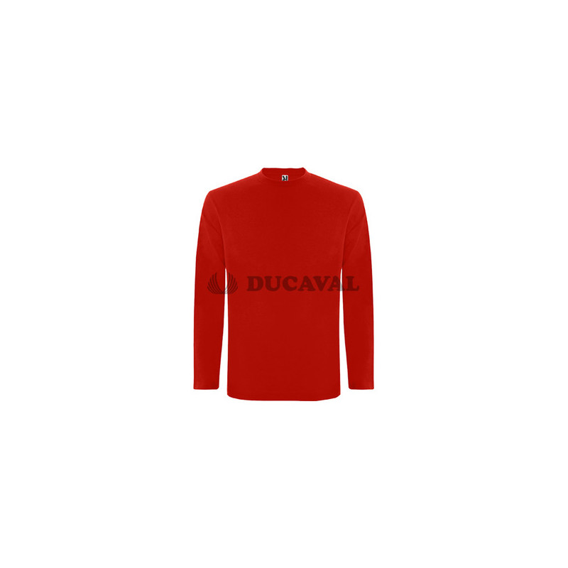 Camiseta manga larga roja adul.