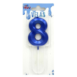 Vela Biselado Azul 8 | Ducaval | Envías 24/48 horas 
