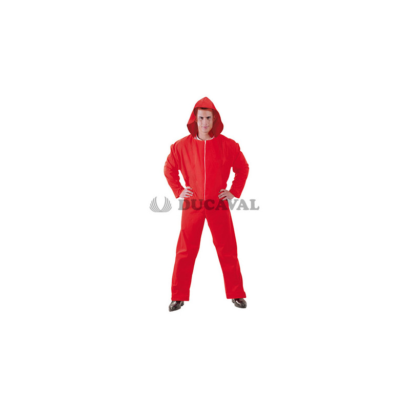 Disfraz de Convicto capucha rojo  Disfraces Ducaval