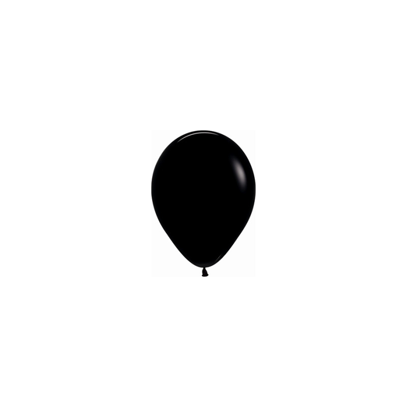 Globo látex fashion negro 12.5cm 100ud | Ducaval | Envíos 24/48 horas