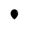 Globo látex fashion negro 12.5cm 100ud | Ducaval | Envíos 24/48 horas