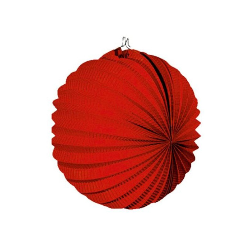 Farol esférico rojo 22cm | Ducaval |Envíos 24/48 horas