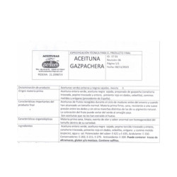 Tarro aceitunas gazpacheras 2.250kg | Ducaval | Envías 24/48 horas