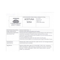 Aceituna sosa 700g   | Ducaval | Envíos 24/48 horas
