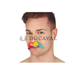Bigote arcoiris 10 Cm