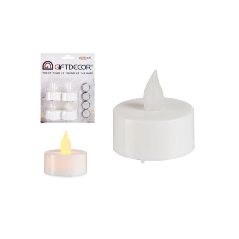 Juego 4 velas tealight led | Ducaval | Envíos 24/48 horas