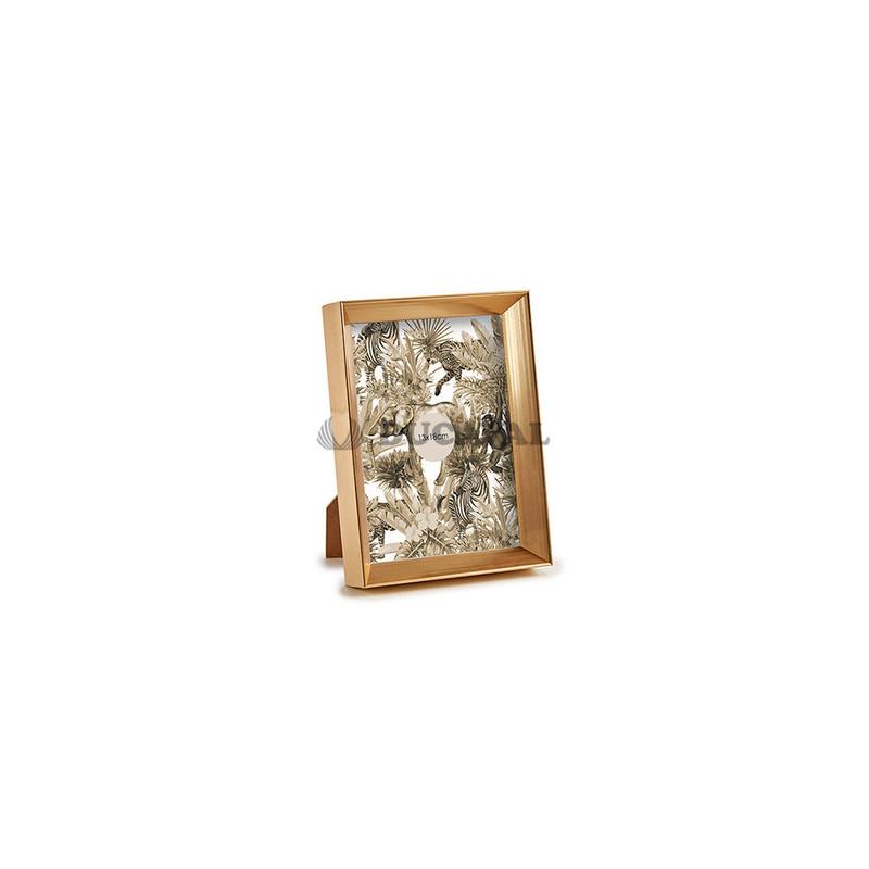 Portafoto plástico moldura oro 13x18cm | Ducaval | Envíos 24/48 horas