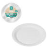 Plato cartón blanco biodegradable 23cm s/50