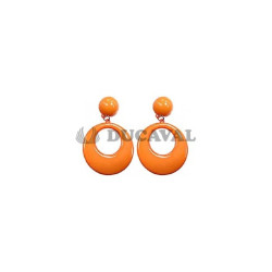 Pendiente grande naranja