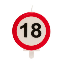Vela 18 cumpleaños señal prohibido | Ducaval | Envíos 24/48 horas