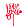 Cake topper Love You 13,5x10 cm | Ducaval | Envíos 24/48 horas