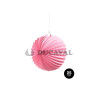 Farolillo papel redondo rosa pastel 25cm 1und