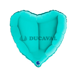 Globo foil corazón tiffany 19"
