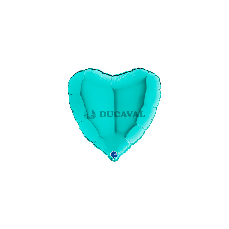 Globo foil corazón tiffany 19"