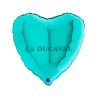 Globo foil corazón tiffany 19"