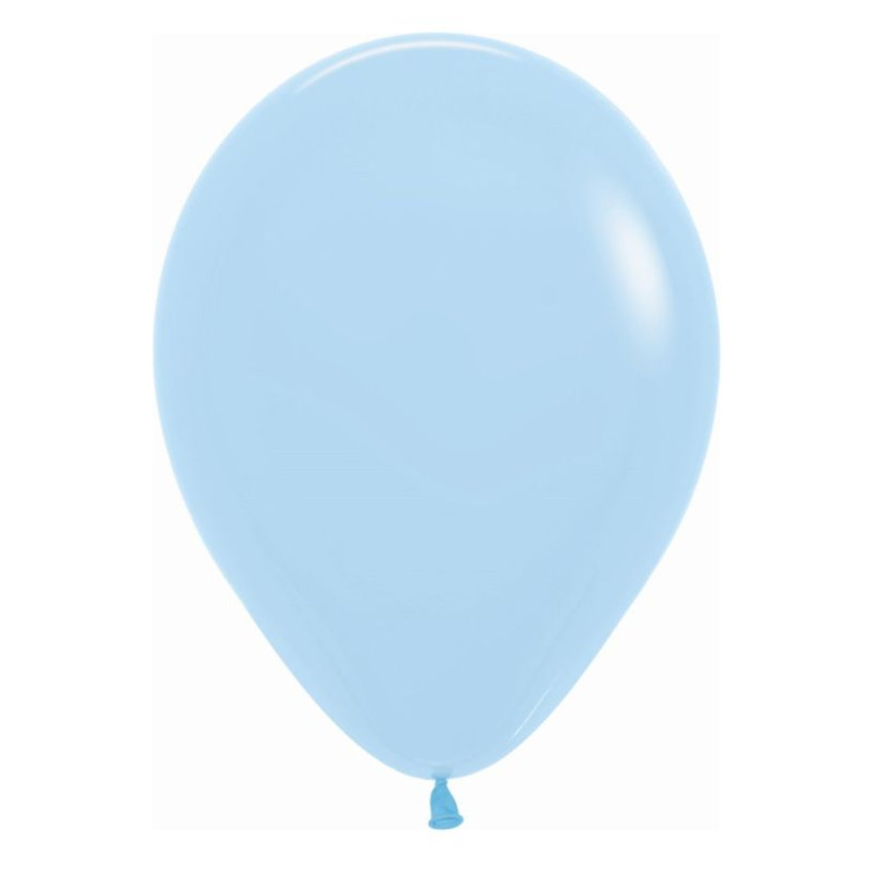 Globo látex pastel azul 30cm 50 unidades | Ducaval | Envíos 24/48 hor