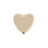 Globo foil corazón  satin crema  46cm | Ducaval | Envíos 24/48 horas