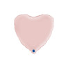Globo foil corazón  satin rosa pastel 46cm | Ducaval | Envíos 24/48 h