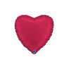 Globo foil corazón  satin cereza | Ducaval | Envíos 24/48 horas