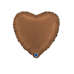 Globo foil corazón  satin chocolate  46cm | Ducaval | Envíos 24/48 ho