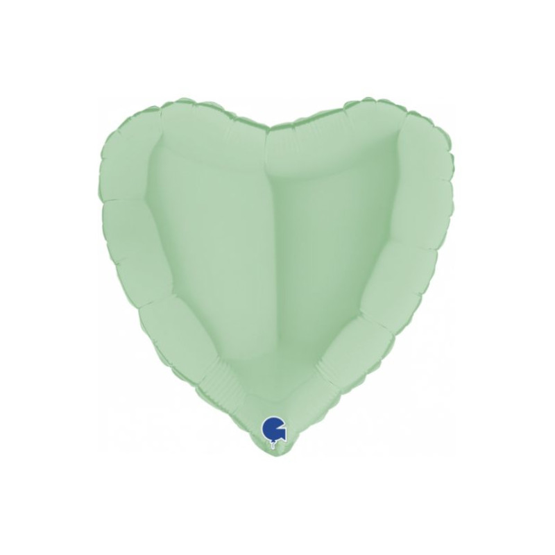 Globo foil corazón satin verde oliva 46cm | Ducaval | Envíos 24/48 ho