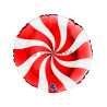 Foil redondo blanco rojo 18 "