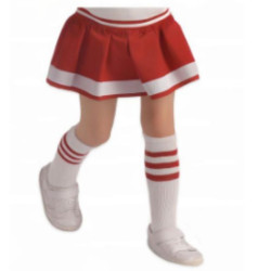 Medias animadora blanca y roja infantil  | Ducaval | Envías 24/48 hor