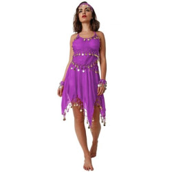 Traje mondedas falda morado I Ducaval I Envíos 24/48 horas