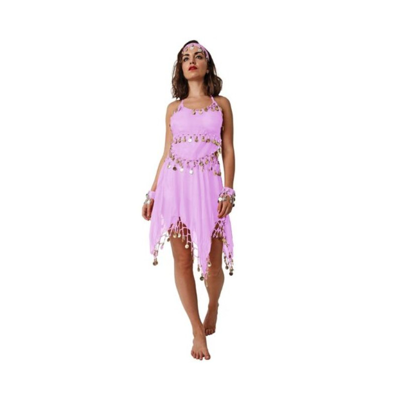 Traje monedas falda rosa