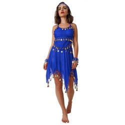 Traje monedas falda azul royal IDucavalI Envíos 2448 horas