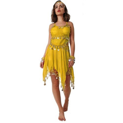 Conjunto traje mondedas amarillo