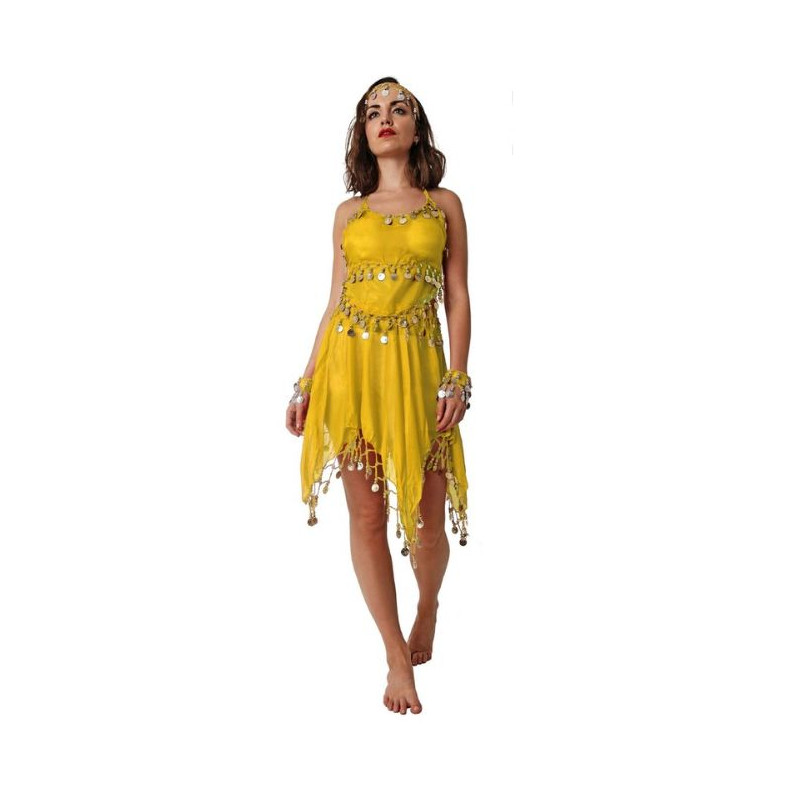 Conjunto traje mondedas amarillo