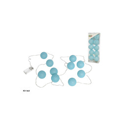Guirnalda 10 leds bolas azul 6cm | Ducaval | Envíos 24/48 horas