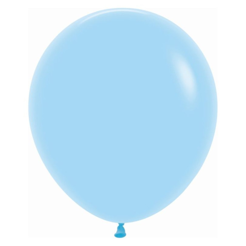 Globos látex azul pastel 45cm 15 unidades. Ducaval envios 24/48 horas