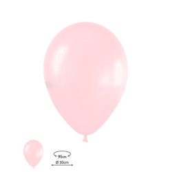 Globos látex satín rosado 30cm 50ud Liragram | Ducaval | Envíos 24/48