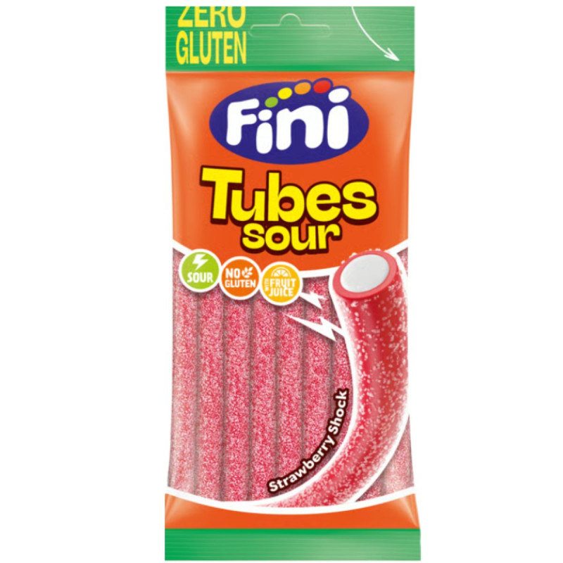 Tubes sour fresa zero gluten 12x75g | Ducval | Envíos 24/48 h
