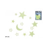 Pegatinas fluorescentes luna y estrellas 5.5X3.5CM 5.5X3.5CM | Ducava