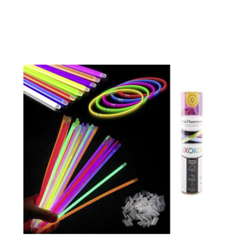 Pulseras luminosas 100ud | Ducaval | Envías 24/48 horas 