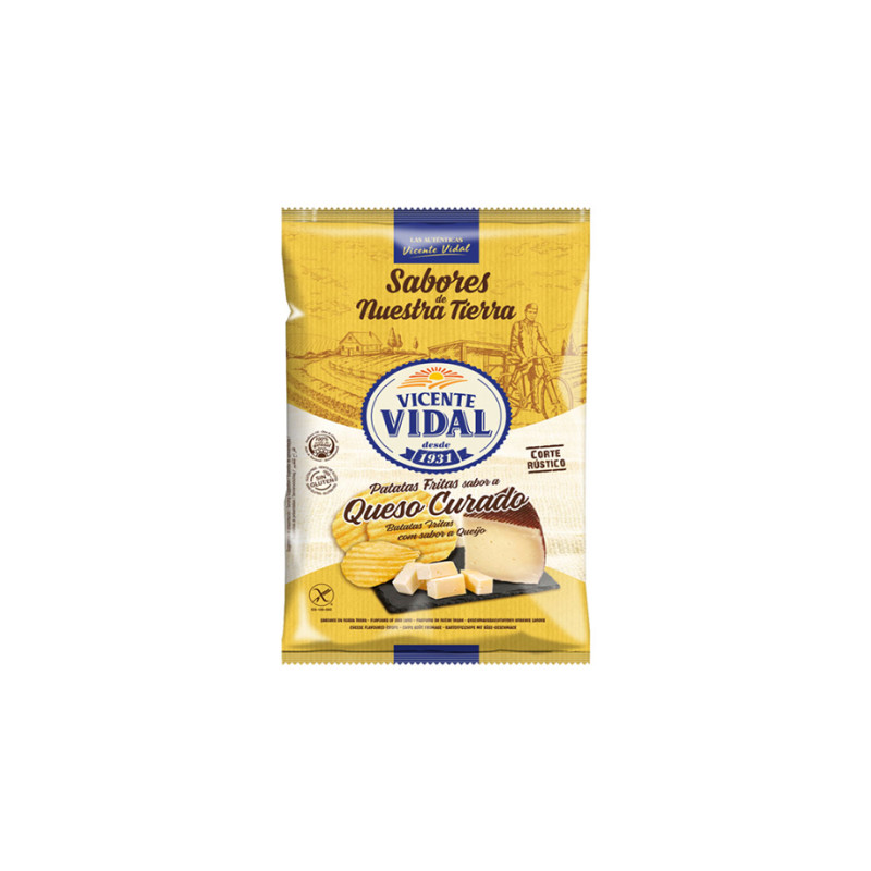 Patatas rusticas queso curado 130 g. Vidal. | Ducaval | Envíos 24/48 