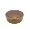 Ensaladera de carton kraft 1100ml tapa | Ducaval | Envíos 24/48 horas