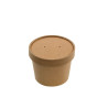 Sopera con tapa kraft 12oz 360ml | Ducaval | Envíos 24/48h